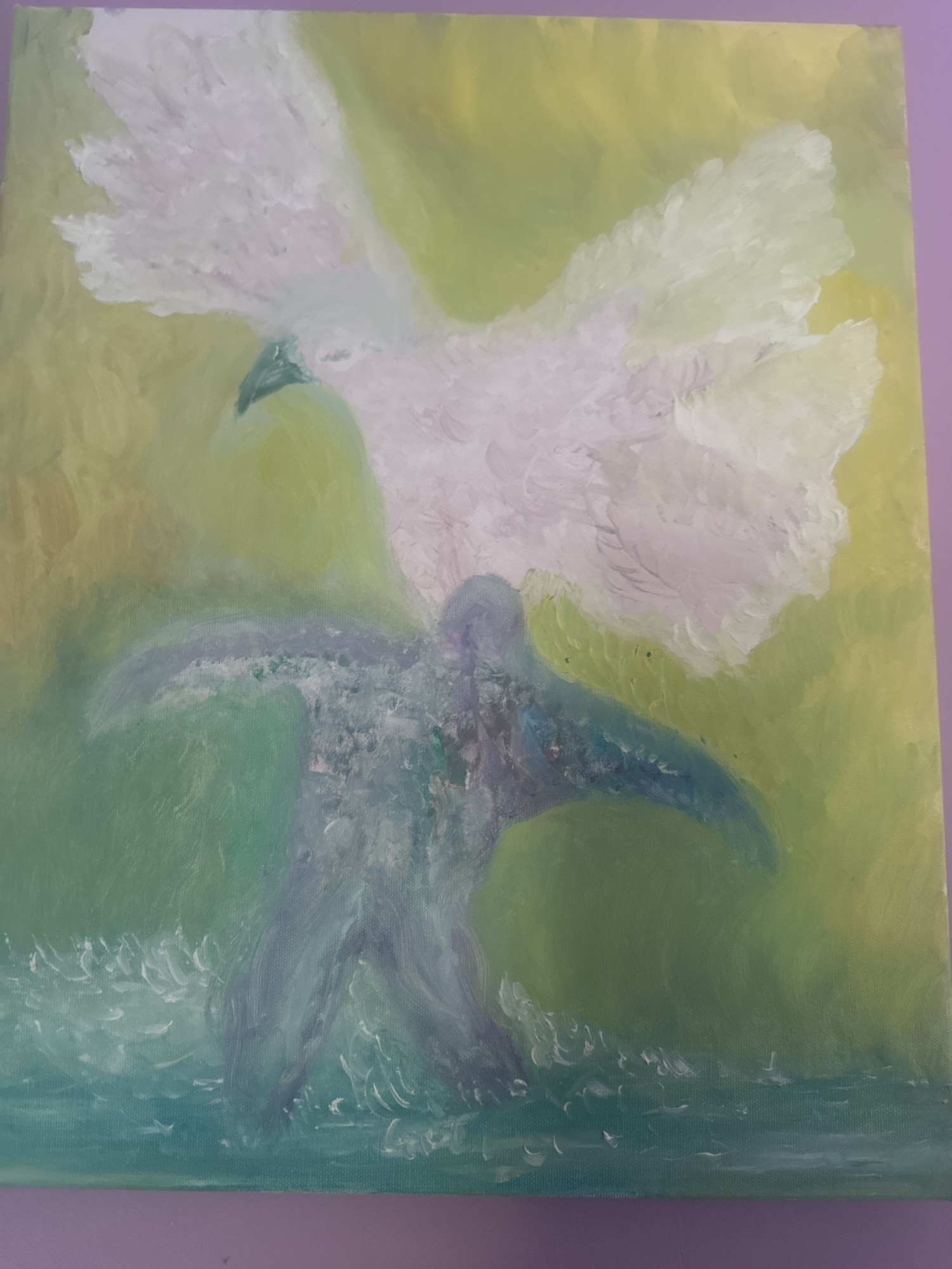 Envol — huile sur toile